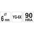 Burghiu pentru sticla si ceramica 6 mm Yato YT-3726 2