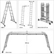 Scara multifunctionala 3.4 m, 4 x 3 trepte Vorel 17704 6