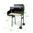 Gratar bbq cu afumatoare si termometru Vorel 99513 9
