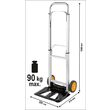 Carucior pliabil aluminiu, 710 mm, 90 kg Vorel 78661 5