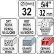 Carota diamantata pentru beton 5/4