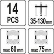 Set extractoare rulmenti, 14 buc Yato YT-06412 5