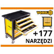 Dulap cu scule echipat complet cu 6 sertare 177 piese Vorel 58540 11