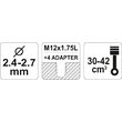 Cap trimmer fir nylon + 4 adaptoare 2.4 - 2.7 mm Flo 79551 3