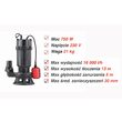 Pompa submersibila cu tocator pentru fose septice, material fonta, 750 W Yato YT-85350 7