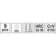Set chei imbus 9 buc 1.5 - 10 mm Yato YT-0500 2