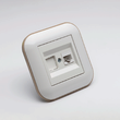 Priza UTP CAT6 ST Alb Kraft Ovivo Loft 2