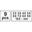 Set preducele 9 buc Yato YT-3590 3