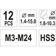 Set extractoare suruburi si burghie metal Yato YT-0591 4