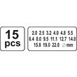 Set preducele 15 buc Yato YT-3591 3