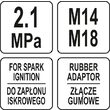 Kit manometru compresie Yato YT-73011 5