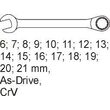 Trusa chei combinate 6 - 21 mm pentru dulap Yato YT-5531 2