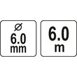 Sarpe pentru canalizare 6M, 6mm Yato YT-24990 5