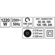 Slefuitor 1220 w, 225 mm Yato YT-82340 5