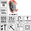 Rotopercutor SDS max, 1600w, 25j Yato YT-82135 5