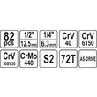 Trusa tubulare 82 piese Yato YT-12691 5