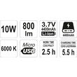 Reflector led cu acumulator 10w Yato YT-81820 5