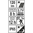 Lampa solara cu led pentru perete 120l m Yato YT-81855 5