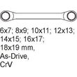 Trusa chei inelare cu cot 6 - 19 mm pentru dulap Yato YT-5533 1