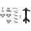 Presa pentru arcuri 65 - 212 mm Yato YT-2536 2