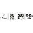 Malaxor triplu SDS+ 100 x 600mm Yato YT-5506 2