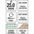 Carotă diamantată plăci ceramice 25mm Yato YT-60429 3
