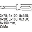 Trusa surubelnite drepte pentru dulap Yato YT-5535 1