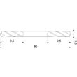 Burghiu dublu metal 3.0mm Yato YT-40010 3