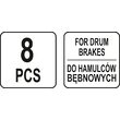 Kit inlocuire saboti frana 8 buc Yato YT-0680 5