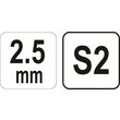 Imbus maner T, 2.5 mm Yato YT-05571 3