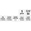 Set dalti si punctatori 5 bucati Yato YT-4695 2