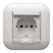 Priza Schuko cu Capac Ovivo Loft ST Alb 1