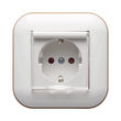 Priza Schuko cu Capac ST Alb Kraft Ovivo Loft 1