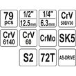 Trusa de scule profesionala, 79 buc Yato YT-38911 5