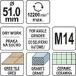 Carotă diamantată 51mm ceramică, granit Yato YT-60446 3