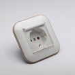 Priza Schuko cu Capac ST Alb Kraft Ovivo Loft 4