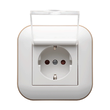 Priza Schuko cu Capac ST Alb Kraft Ovivo Loft 2