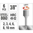 Set extractoare suruburi 6 buc 3/8