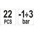 Pompa de vidare cu accesorii 22buc 1/3bar Yato YT-0674 5