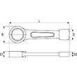 Cheie inelară de impact 70 mm Yato YT-1614 1