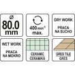 Carotă diamantată plăci ceramice 80mm Yato YT-60434 3
