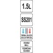 Cană termos cromată 1.5 L Yato YG-07026 3