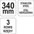 Perie sarma cu rascheta 3rinduri 340mm Yato YT-6336 2