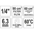 Filtru cu reductor si rezervor de ulei 1/4'' Yato YT-2385 2