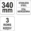 Perie sarma maner plastic 3rinduri 340mm Yato YT-6335 2