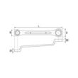 Cheie inelară cu cot 6 x 7 mm Yato YT-0383 3