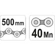 Cleste autoblocant cu lant 500 mm Yato YT-2469 2