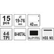 Set universal carota 15buc 19-76mm Yato YT-3381 5