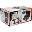 Set autofiletanta 18v, 126 pcs, 2 acumul Yato YT-44250 1