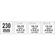 Cleste sertizat conectori auto/el 230 mm Yato YT-2300 2
